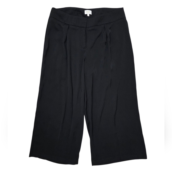 Laundry By Shelli Segal Black Wide Crop Leg Pants - Picture 1 of 4
